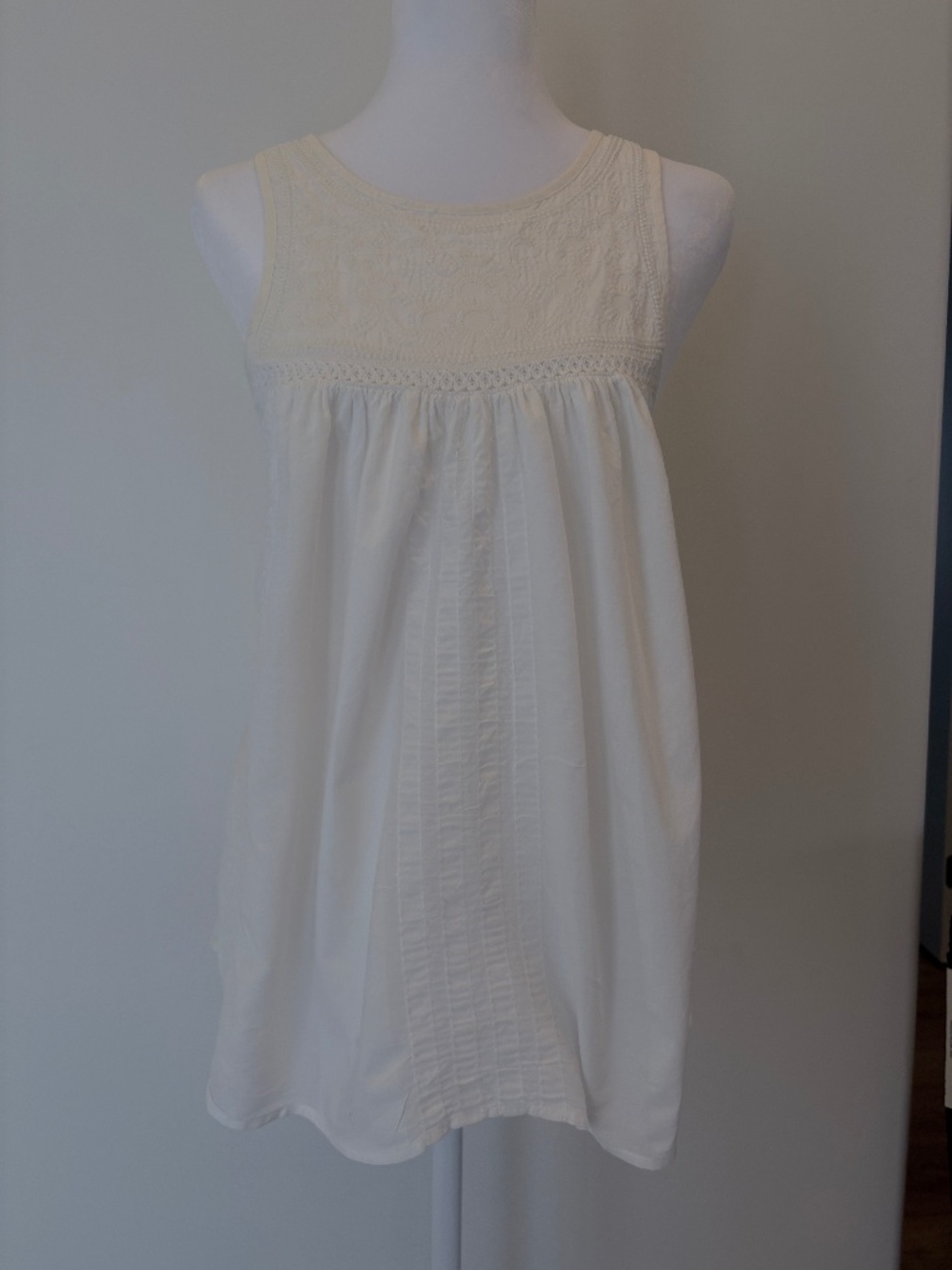 Madewell sleeveless white shirt